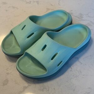 Hoka Ora Recovery Mint Slide Sandals W8 women’s size 8